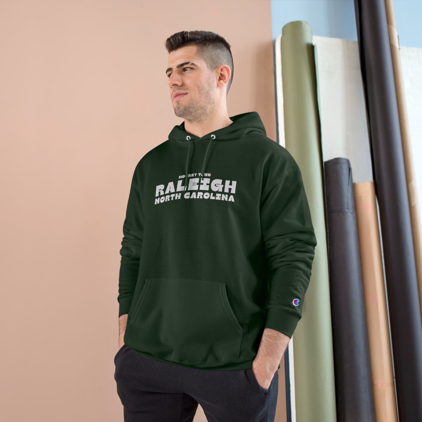 CHAMPION x CAROLINA HOCKEY SHOP HOODIE - ESSENTIAL COLLECTION