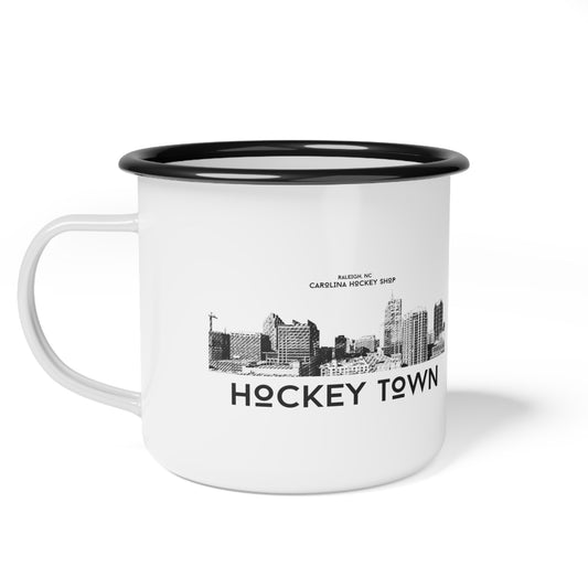 HOCKEY TOWN ENAMEL MUG