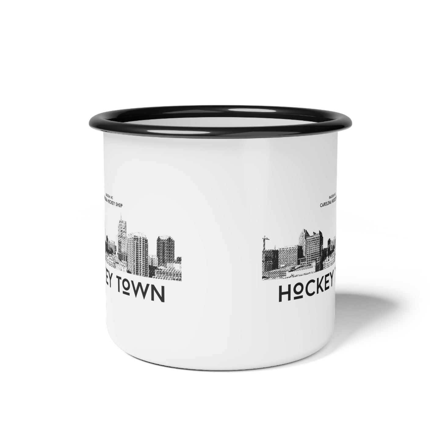 HOCKEY TOWN ENAMEL MUG