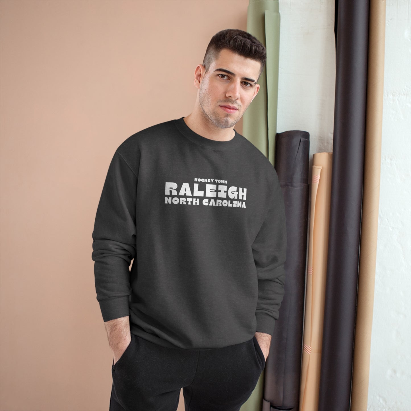 CHAMPION x CAROLINA HOCKEY SHOP SWEATSHIRT - ESSENTIALS COLLECTION