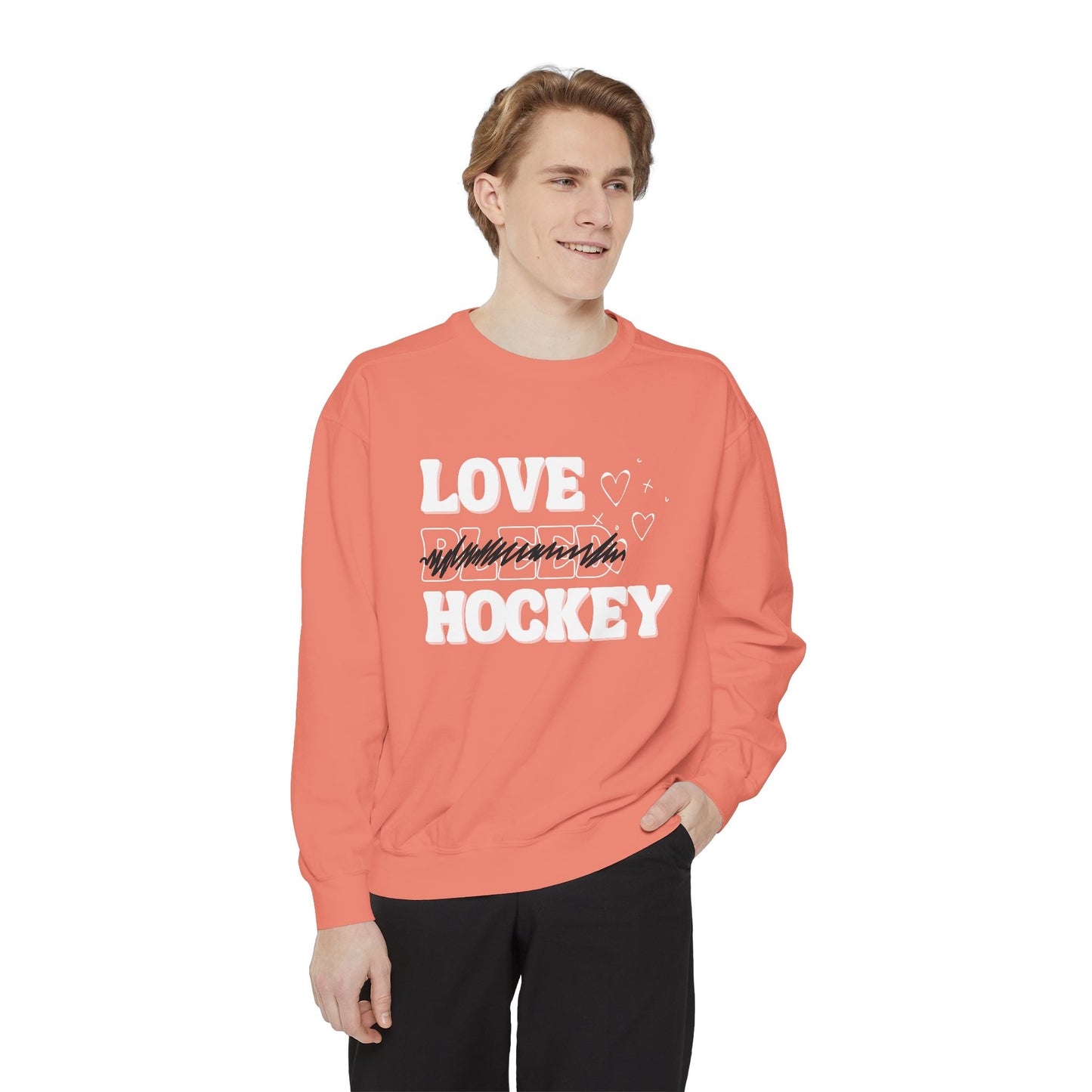 LOVE HOCKEY CREWNECK